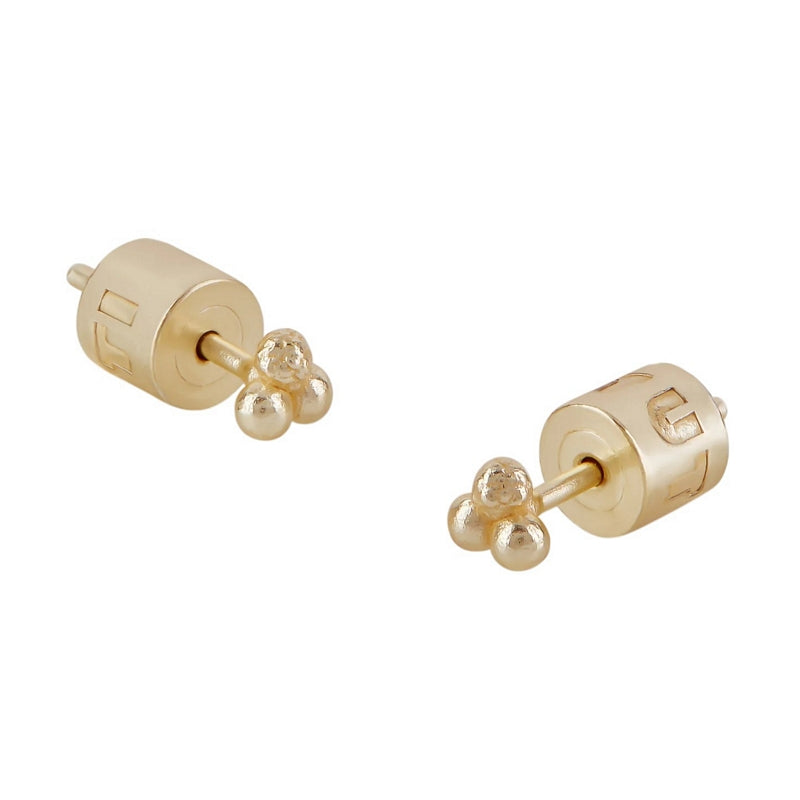 Tutti & Co Jewellery Ritual Earrings Gold EA767G side
