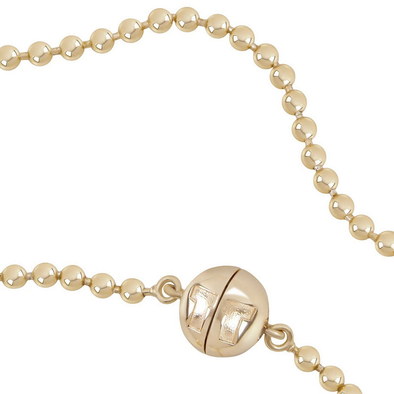 Tutti & Co Jewellery Ritual Necklace Gold NE800G detail