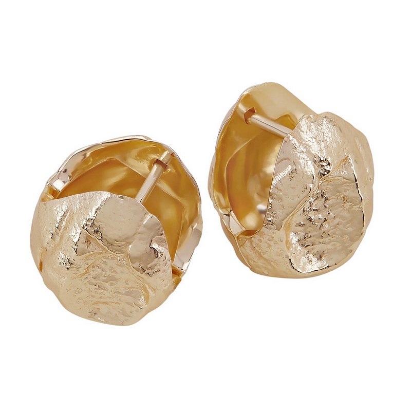 Tutti & Co Jewellery Silt Earrings Gold EA735G angle