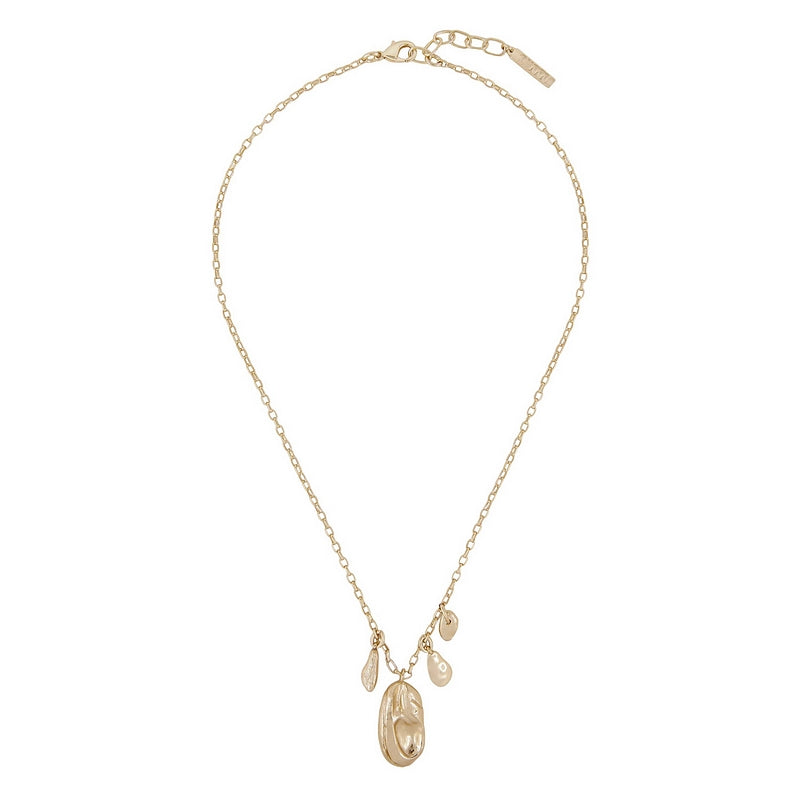 Tutti & Co Jewellery Silt Necklace Gold NE803G full