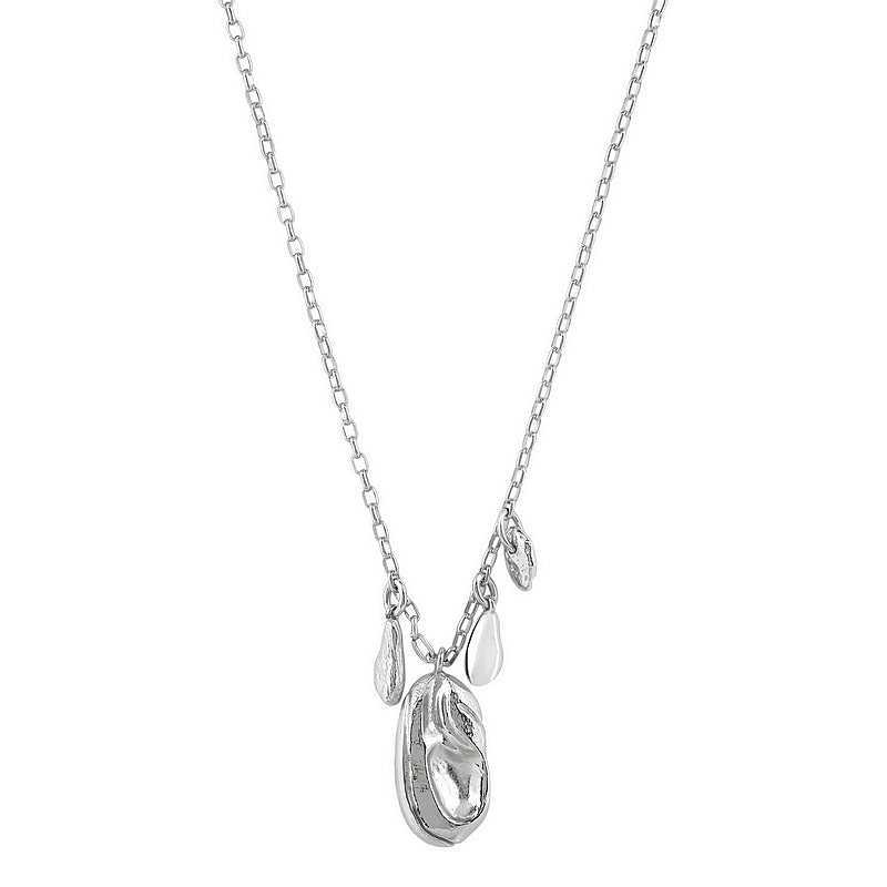 Tutti & Co Jewellery Silt Necklace Silver NE803S front