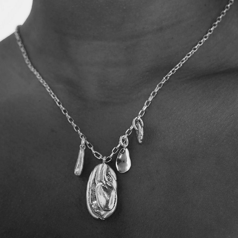 Tutti & Co Jewellery Silt Necklace Silver NE803S model