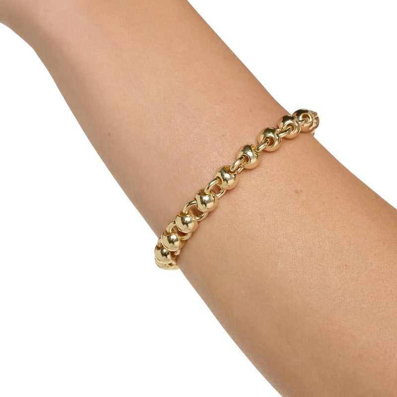 Tutti & Co Jewellery Sphera Bracelet Gold on arm