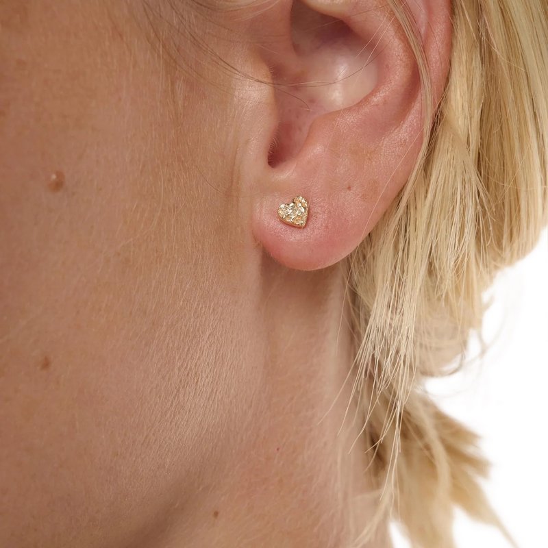 Tutti & Co Jewellery Spirit Earrings Gold EA712G on model
