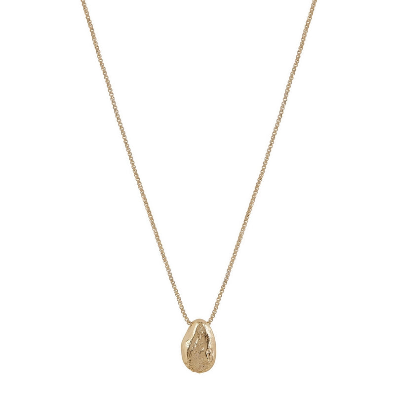 Tutti & Co Jewellery Stone Necklace Gold NE810G front
