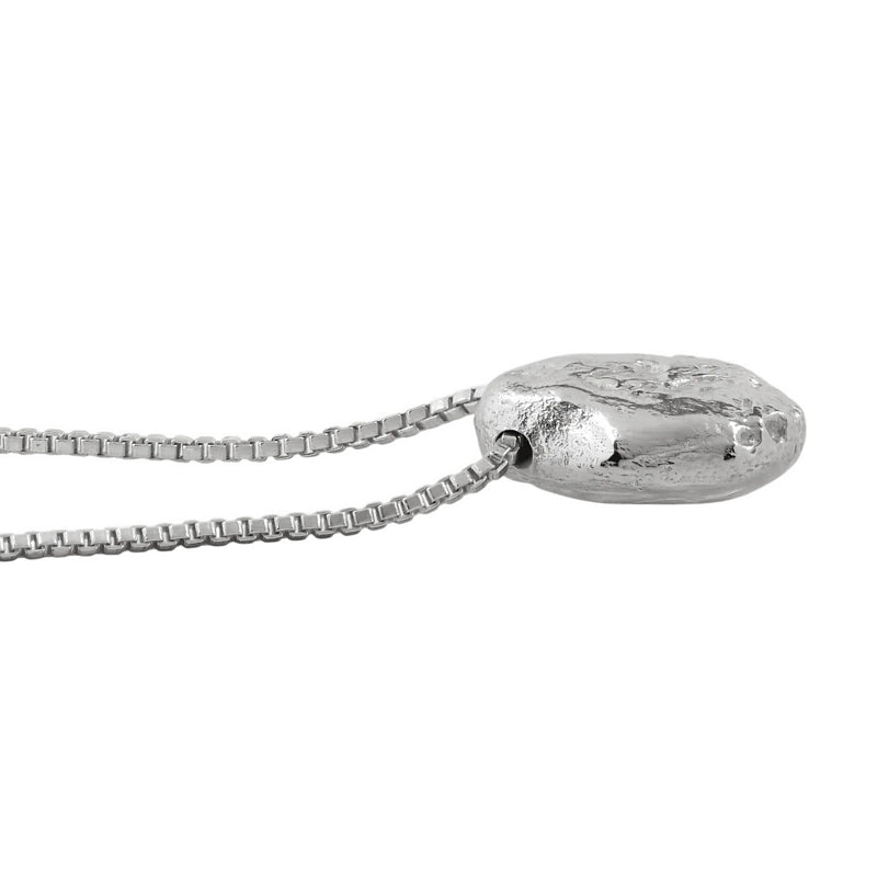 Tutti & Co Jewellery Stone Necklace Silver NE810S detail
