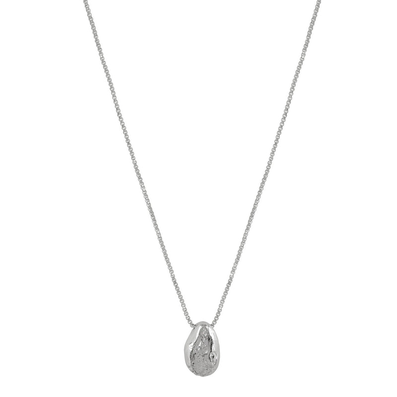 Tutti & Co Jewellery Stone Necklace Silver NE810S front