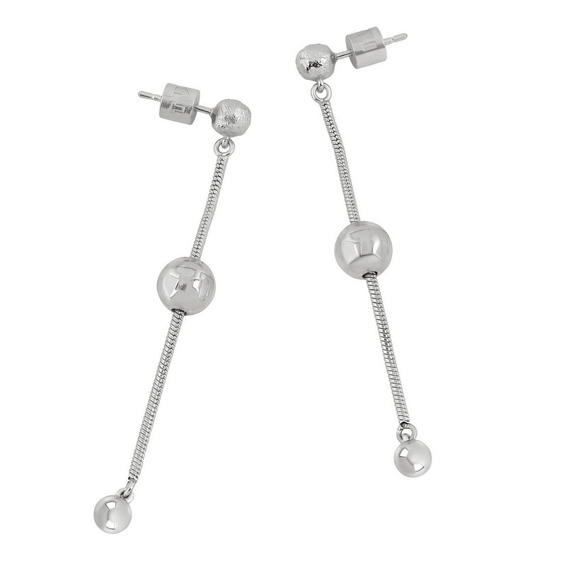 Tutti & Co Jewellery Synergy Earrings Silver EA756 side