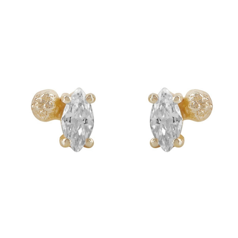 Tutti & Co Jewellery Tala Earrings Gold EA766G front