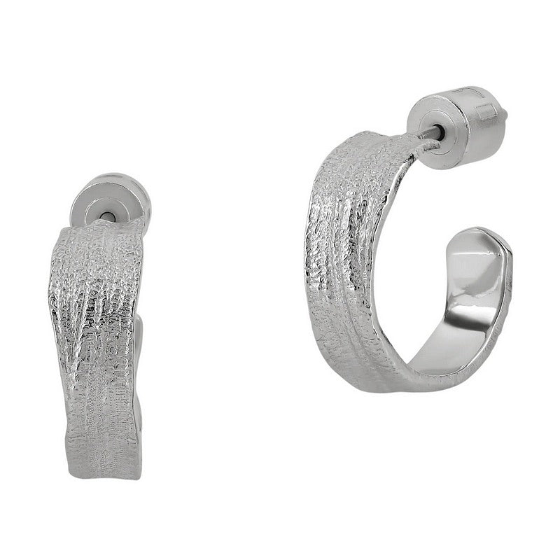 Tutti & Co Jewellery Trace Earrings Silver EA765S side