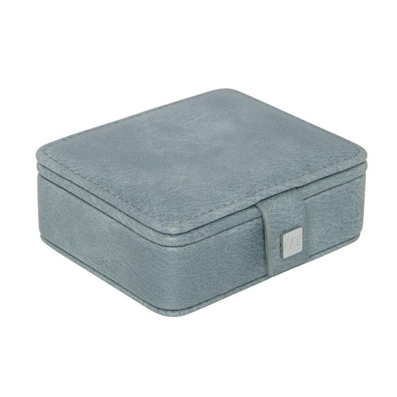 Tutti & Co Linear Mini Jewellery Box Sky Blue JB48 front