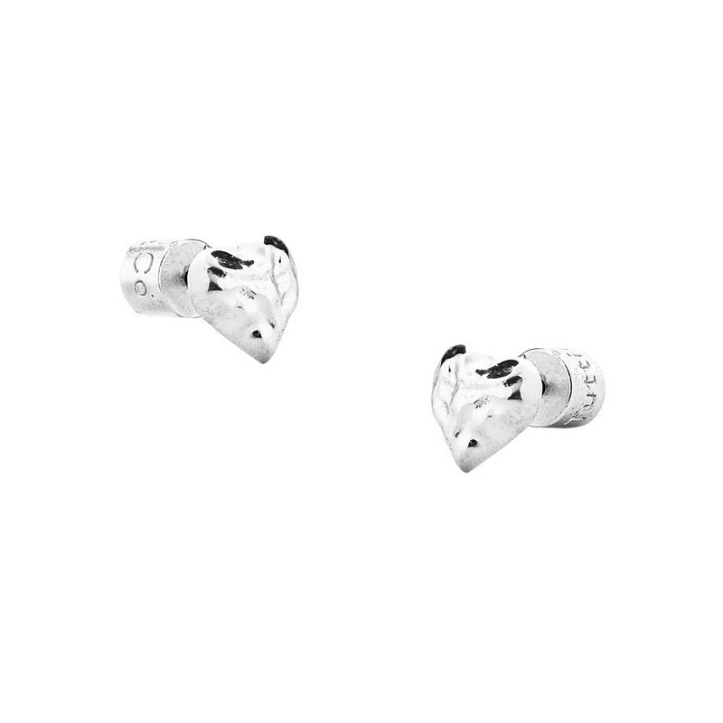 Tutti & Co Love Heart Stud Earrings Silver EA671S main