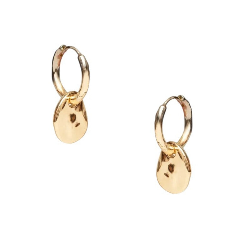 Tutti & Co Mist Hoop Earrings Gold EA683G main