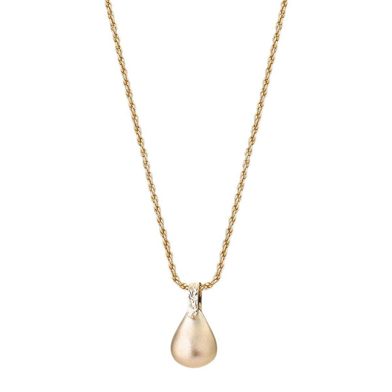 Tutti & Co Pebble Necklace Gold NE716G main