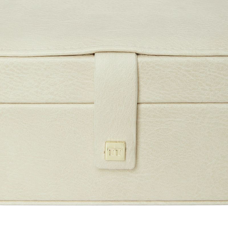 Tutti & Co Revere Large Jewellery Box Cream JB47 detail