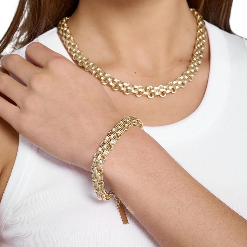 Tutti & Co Sky Chain Bracelet Gold BR678G model 1
