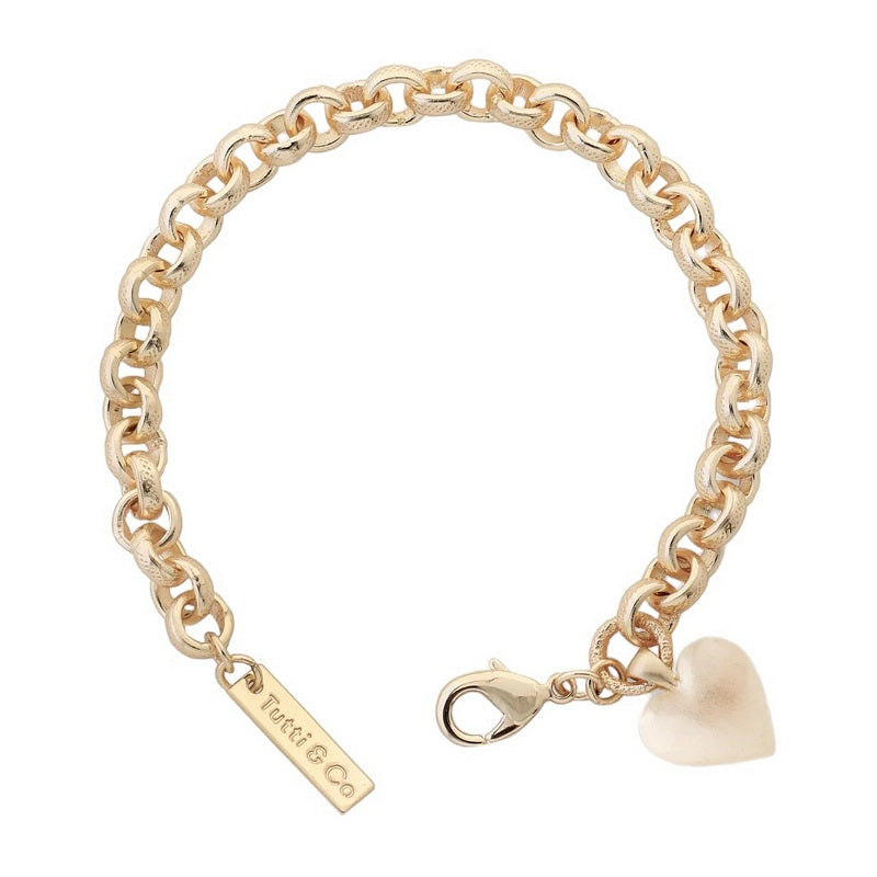 Tutti & Co Solace Bracelet Gold BR646G brushed side