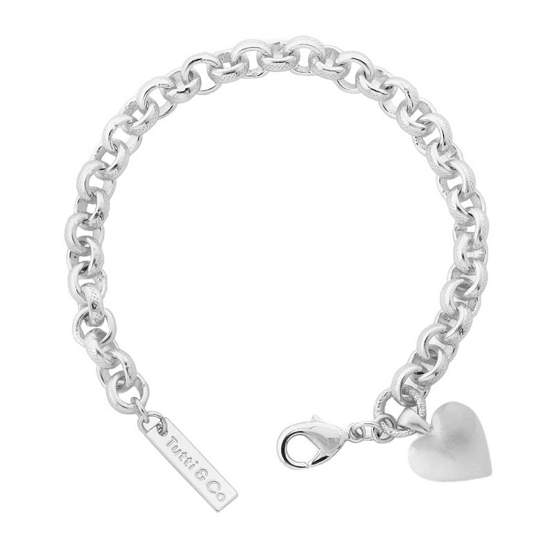 Tutti & Co Solace Bracelet Silver BR646S brushed side