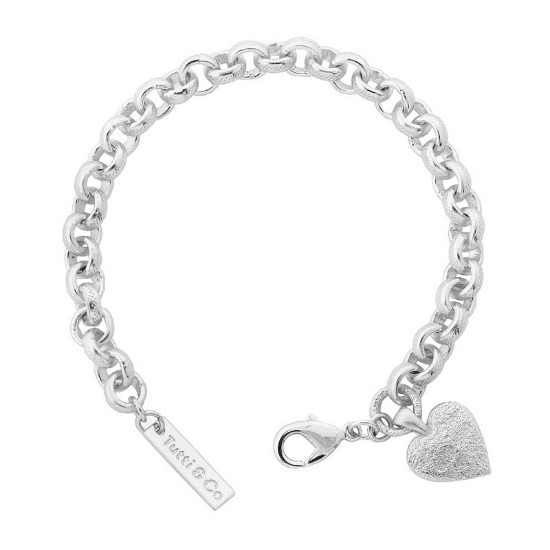 Tutti & Co Solace Bracelet Silver BR646S textured side