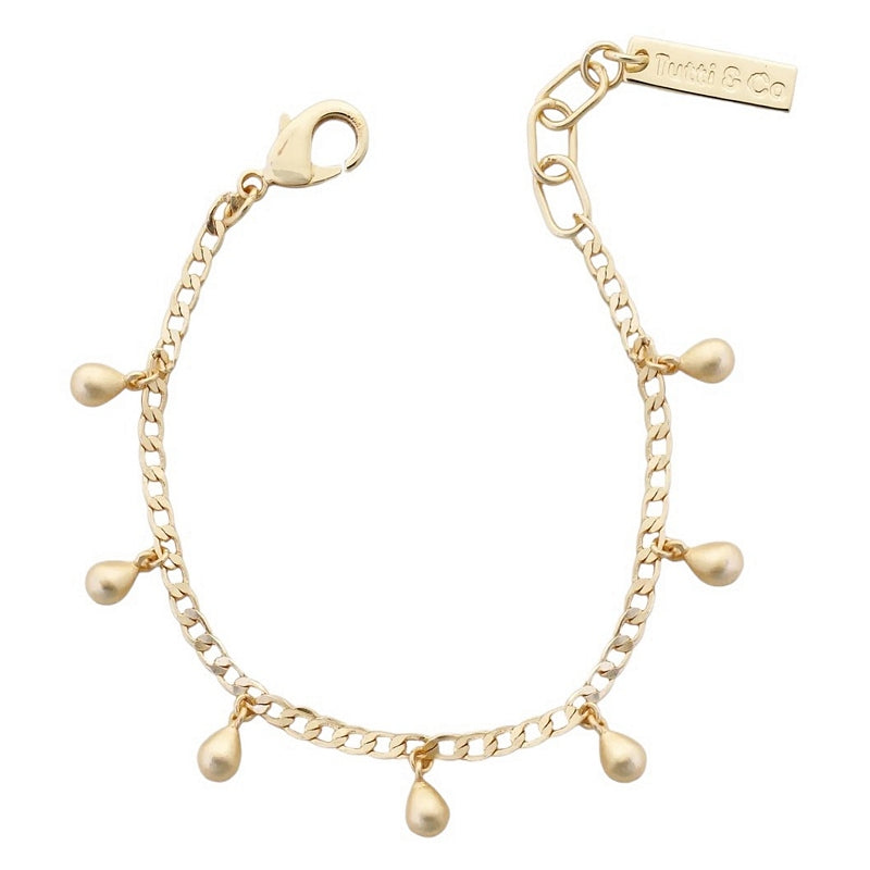 Tutti & Co Teardrop Bracelet Gold BR656G main