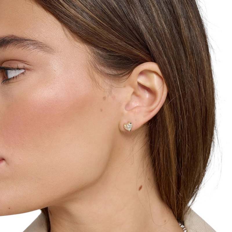 Tutti & Co Love Heart Stud Earrings Gold EA671G model
