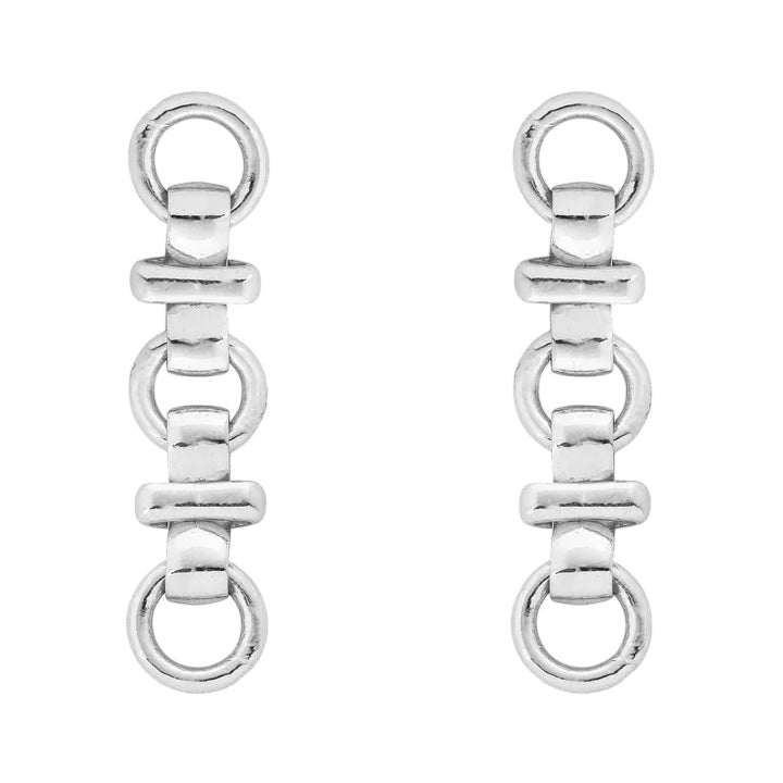 Tutti and Co Jewellery Connect Drop Earrings Silver EA691S main