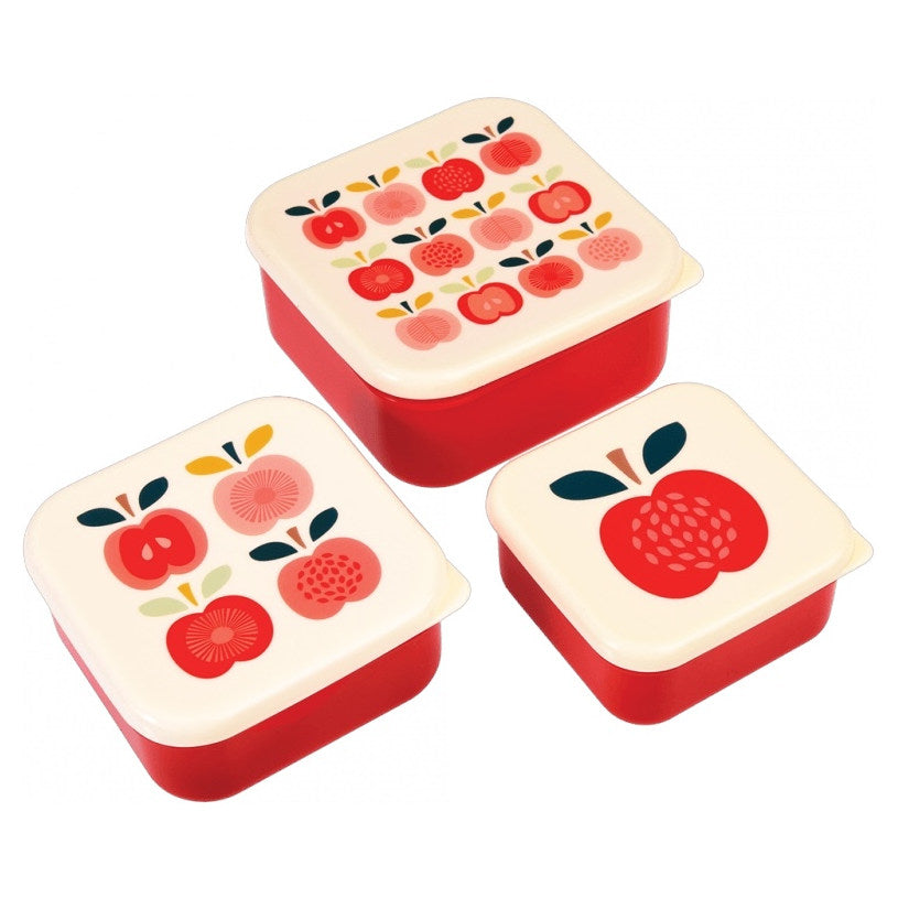 Vintage Apple Snack Boxes Set 28002 set of 3