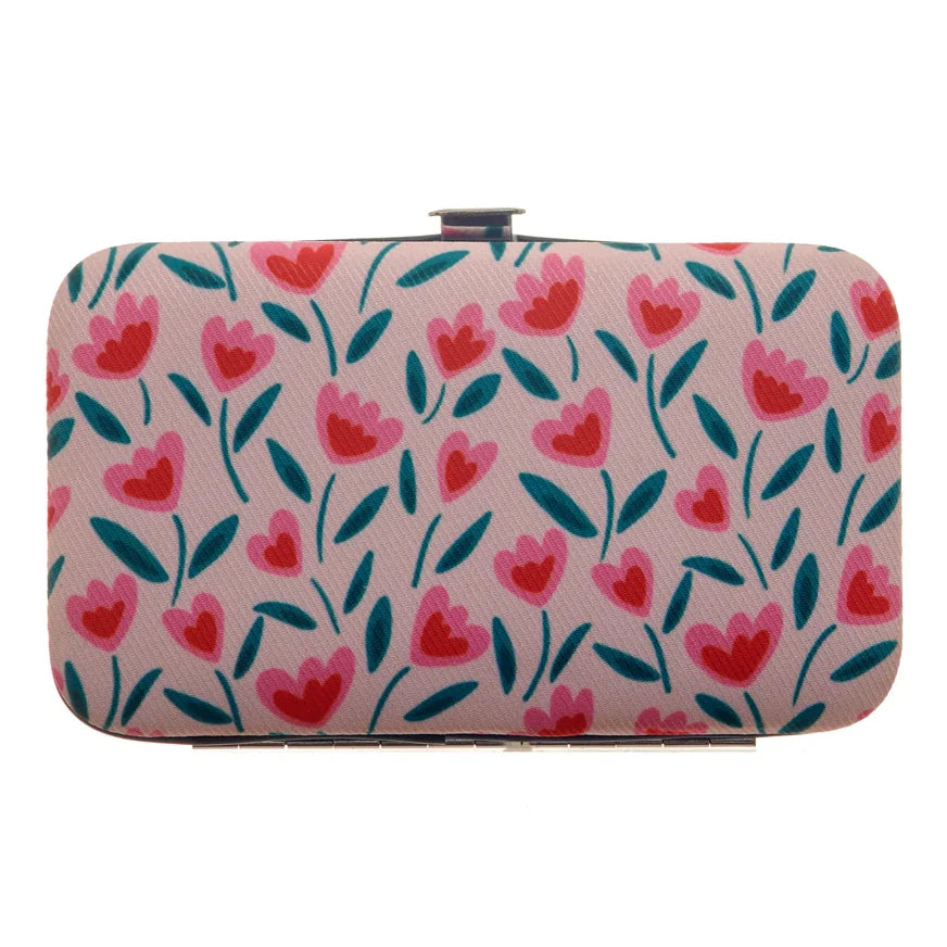 Vintage Cosmetic Company Tulip Manicure Purse 2MPTIL front