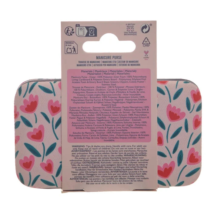 Vintage Cosmetic Company Tulip Manicure Purse 2MPTIL packaging rear