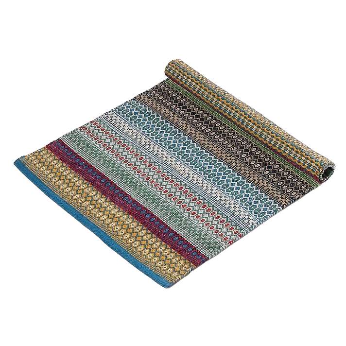 Waltons Of Yorkshire Cirrus Rug Rainbow CIRUGR rolled