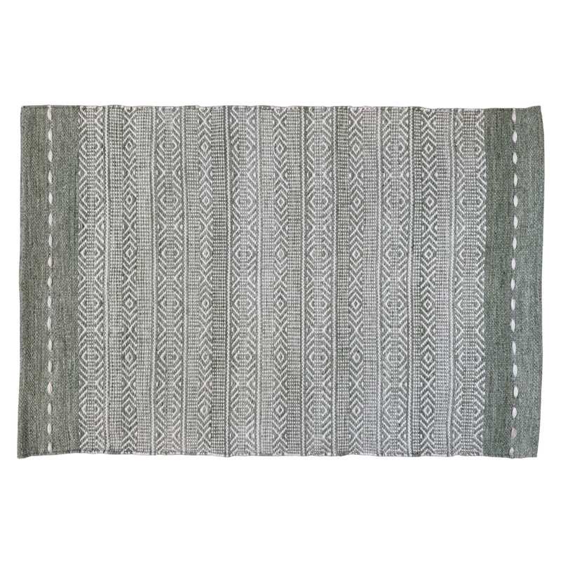 Waltons Of Yorkshire Diamond Weave Stripe Rug Sage main