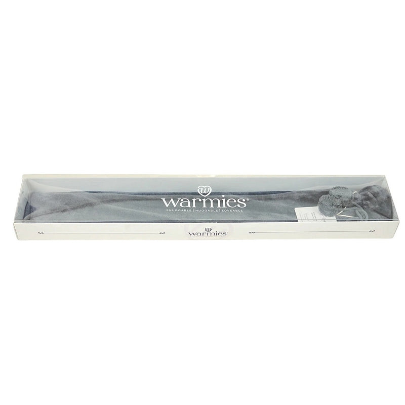 Warmies Long Hot Water Bottle Slate Fleece Cover BOT-FLE-4 in box