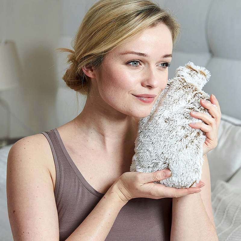 Warmies Microwavable Bottle Marshmallow Beige CPB-BOT-7 lifestyle