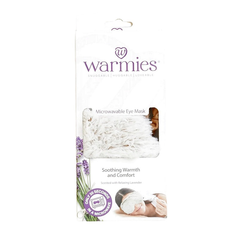 Warmies Microwavable Eye Mask Beige Marshmallow CPB-EYE-1 in box