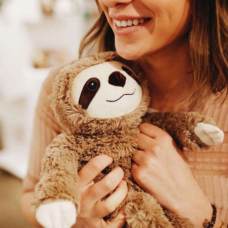 Warmies Microwaveable Plush Brown Sloth CP-SLO-2 lifestyle