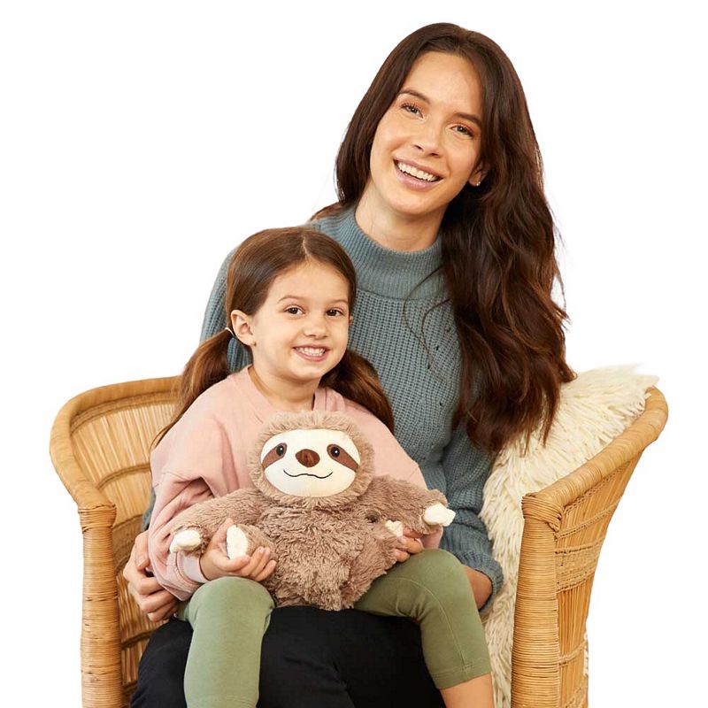 Warmies Microwaveable Plush Brown Sloth CP-SLO-2 with models