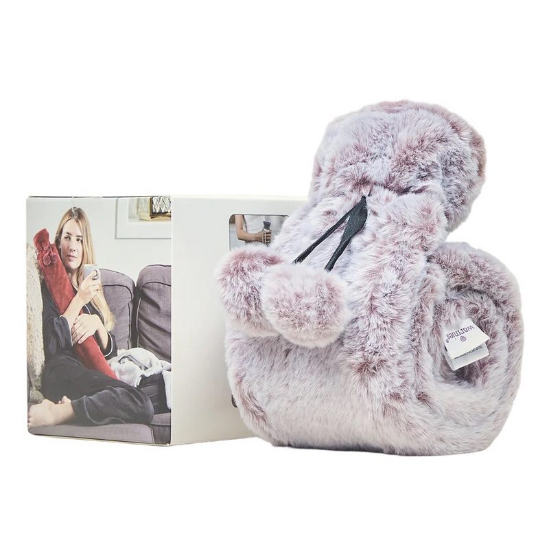 Warmies Rolled Long Hot Water Bottle Marshmallow Grey main