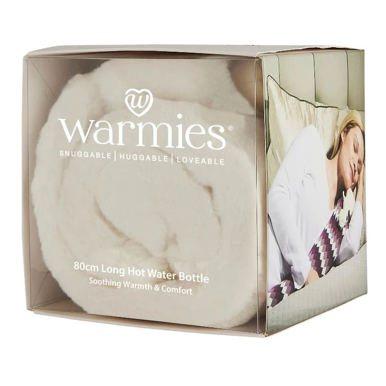 Warmies Rolled Long Hot Water Bottle Vanilla Fur RBOT-FUR-4 box