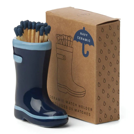Wellington Boot Matches Holder Navy Blue ACC33EU main