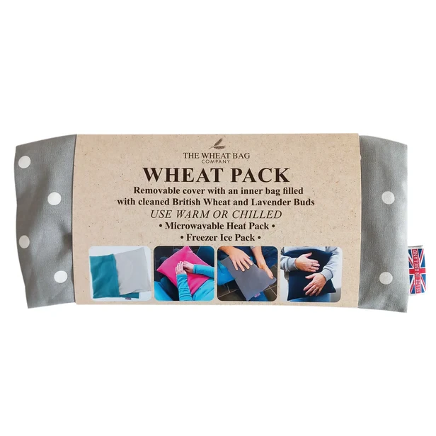 Wheatbag Company Microwavable Wheat Pack Dotty Grey front