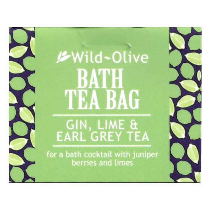 Wild-Olive Bath Teabag Gin Lime and Earl Grey tea front