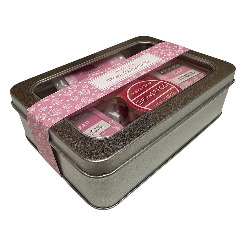 Wild-Olive Rose Collection Gift Tin side