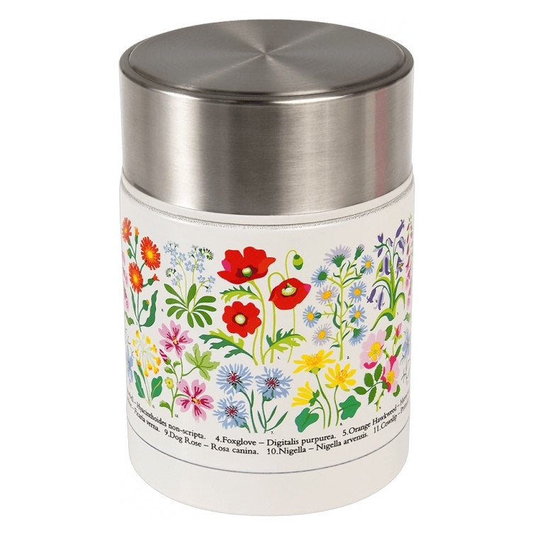 Wild Flowers Stainless Steel Food Flask 29673 front