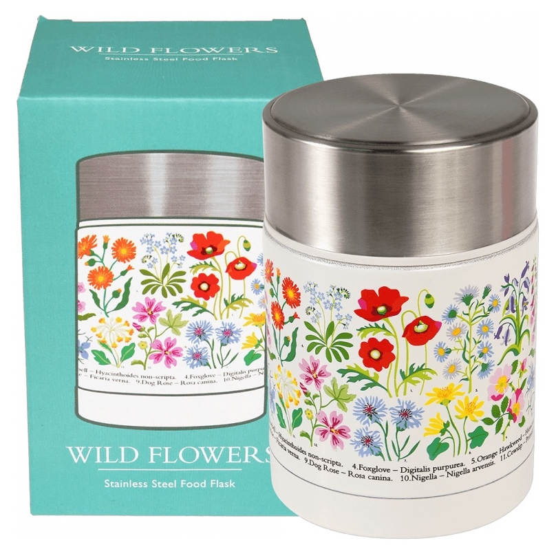 Wild Flowers Stainless Steel Food Flask 29673 with box