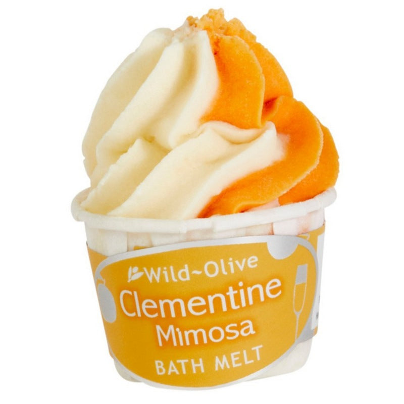 Wild Olive Souffle Bath Melt - Clementine & Mimosa front