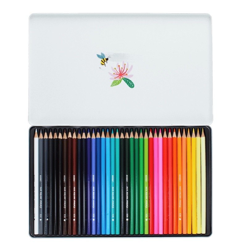 Wonders Of Nature Colouring Pencils 30690 tin open