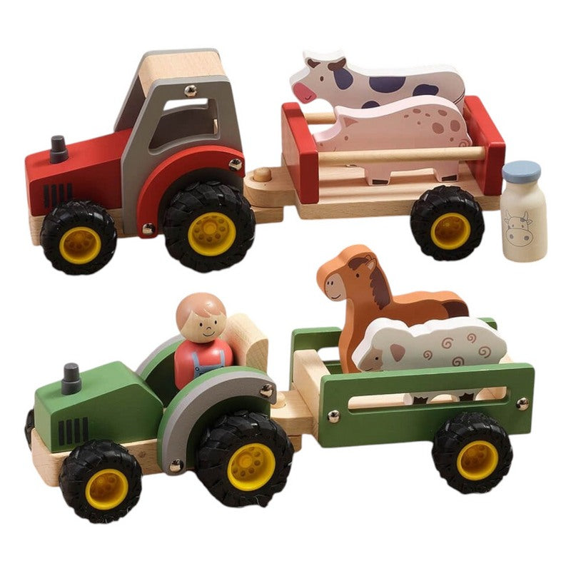 Wooden Tractor with Animals 8WT118 main