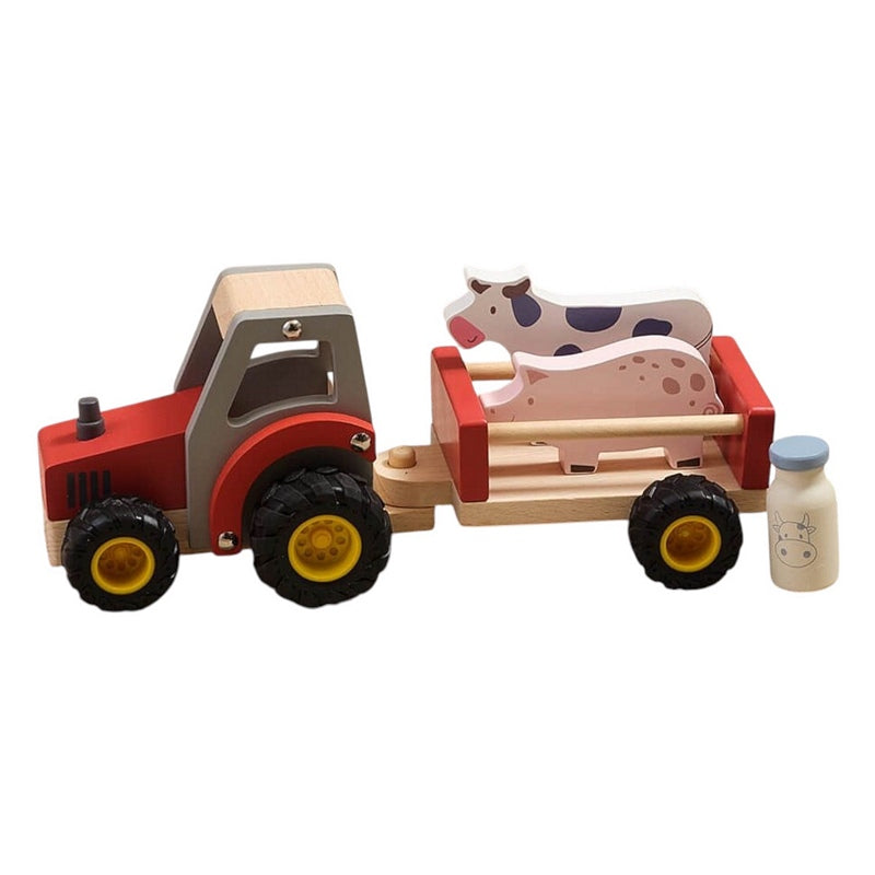 Wooden Tractor with Animals 8WT118 style 2