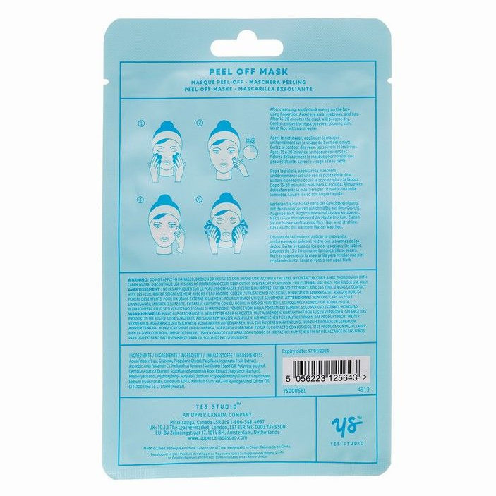 Yes Studio Peeling Great Face mask YS0006BL rear