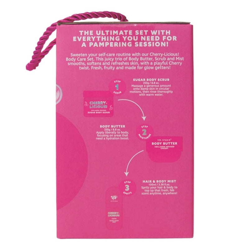 Yes Studio Body Care Gift Set Cherrylicious YS01CBCSN side